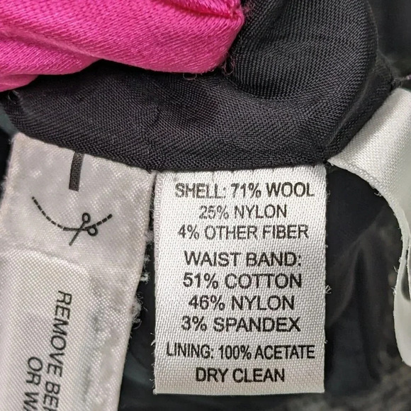 Ann Taylor Loft Tweed Mini Skirt Womens Size 14 Black White Wool Blend Lined - Picture 7 of 9
